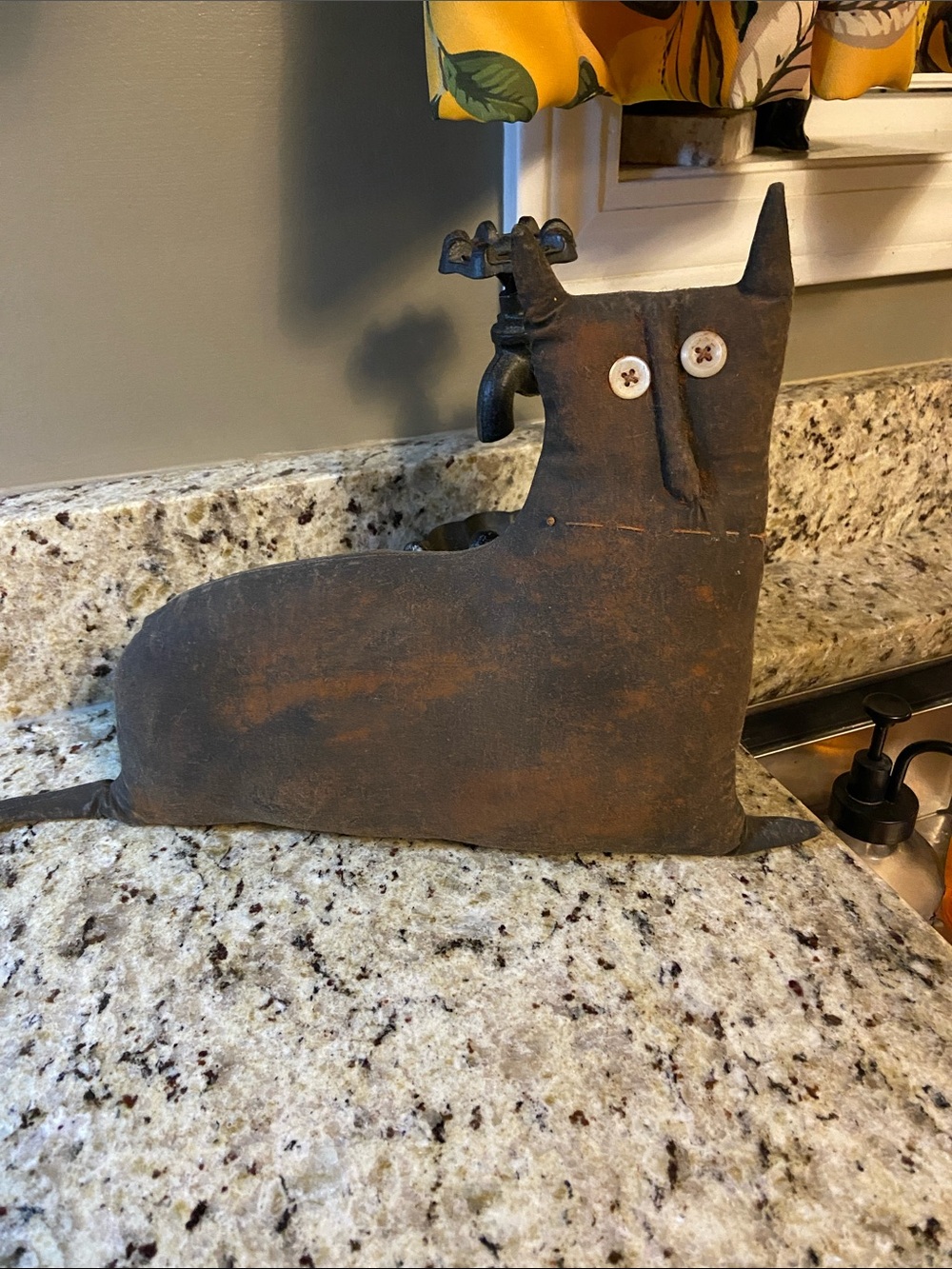 Rustic Brown Cat Decor - Home Accent